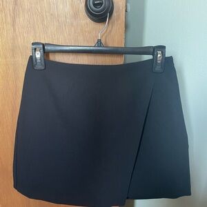 Abercrombie & Fitch Black Mini Wrap Skort
